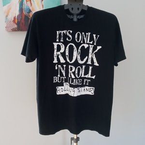 Rolling Stones "Its only Rock N Roll  but I like it black Tee Size XL